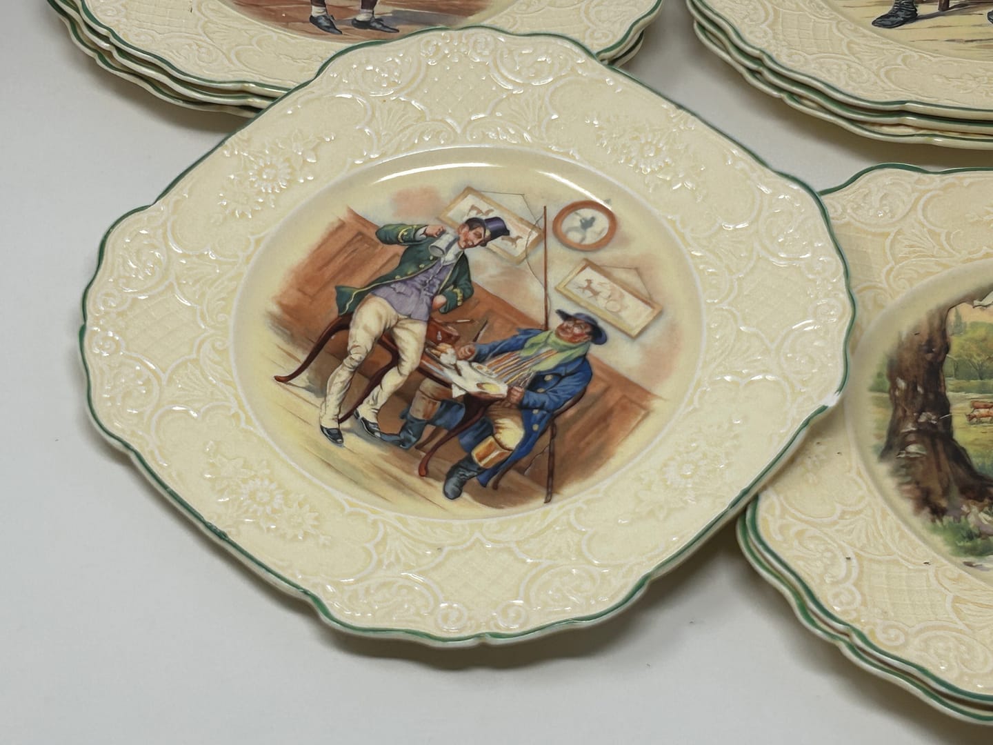 Queensware Identification Wedgwood Queensware Charles Dickens Character Plates, Set of Nine ...