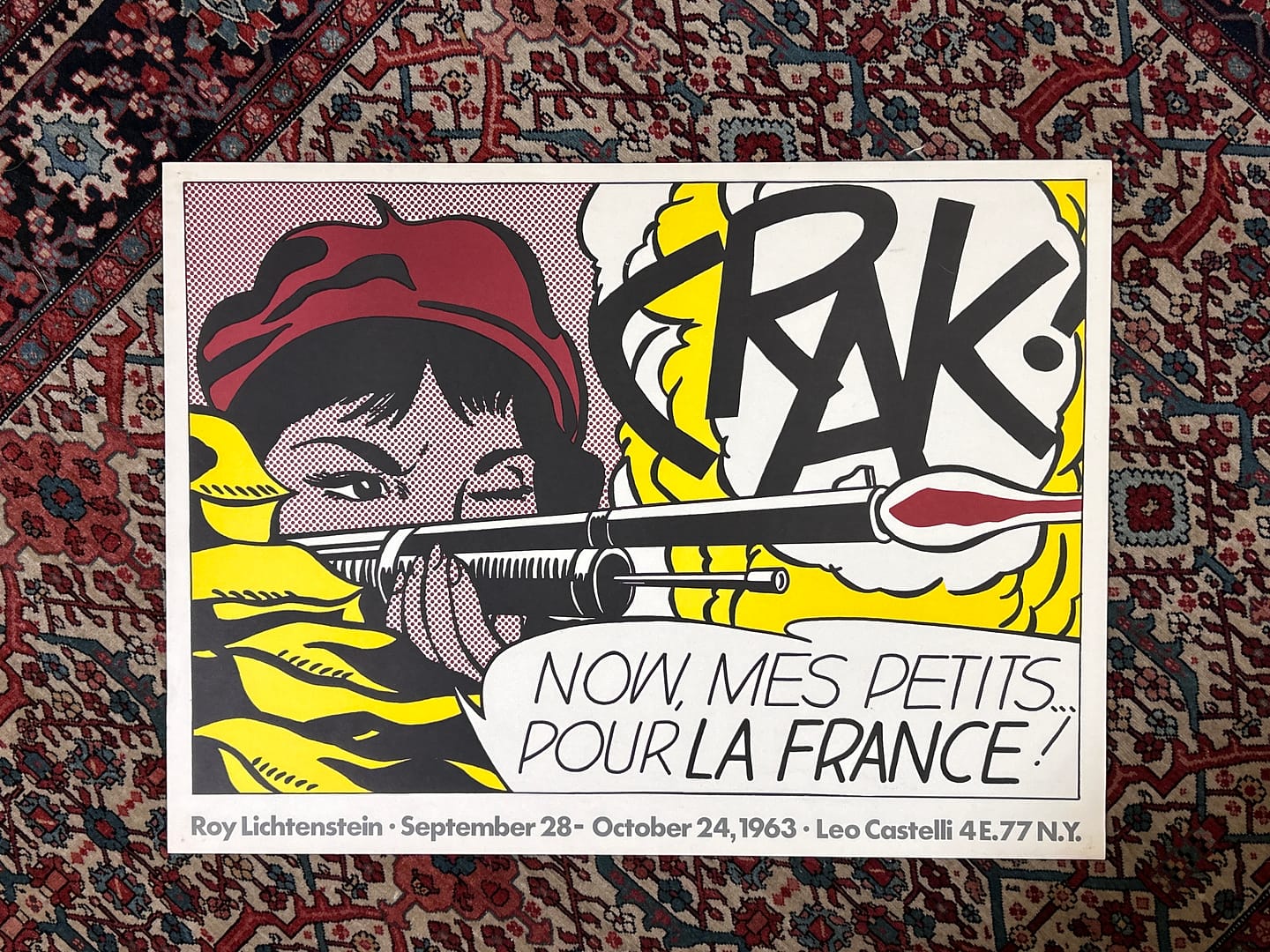 Crack! Poster for Roy Lichtenstein Exhibition (1923-1997) 1963-64