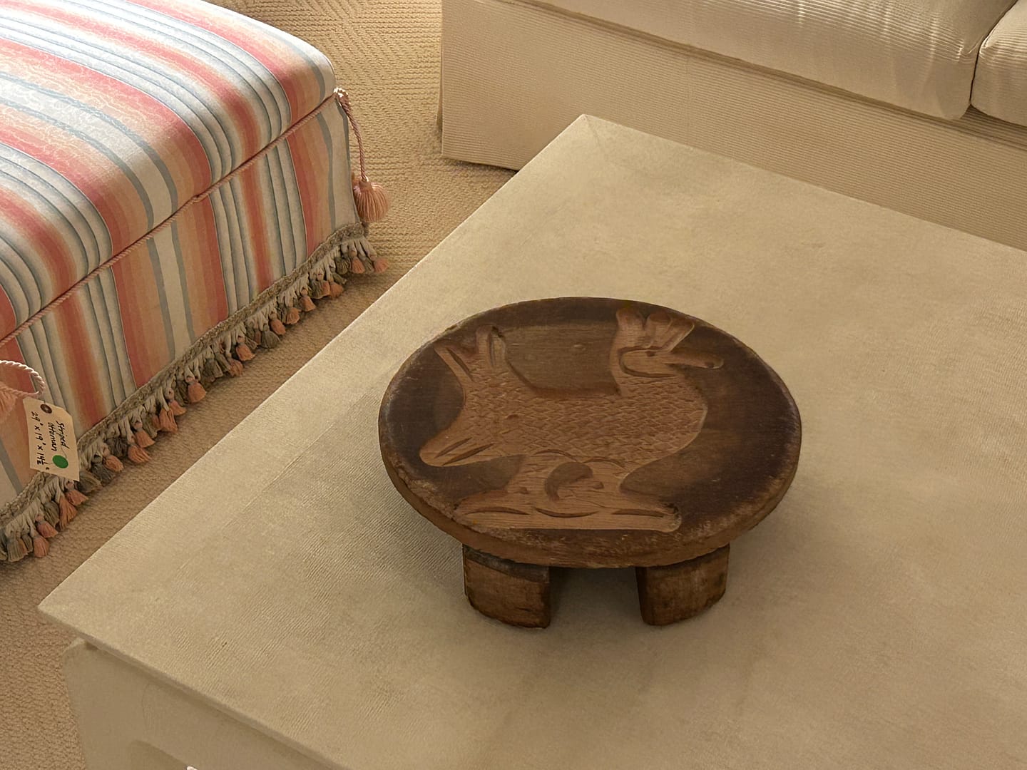 Wooden Butter Cookie Cheese Mold with Rooster