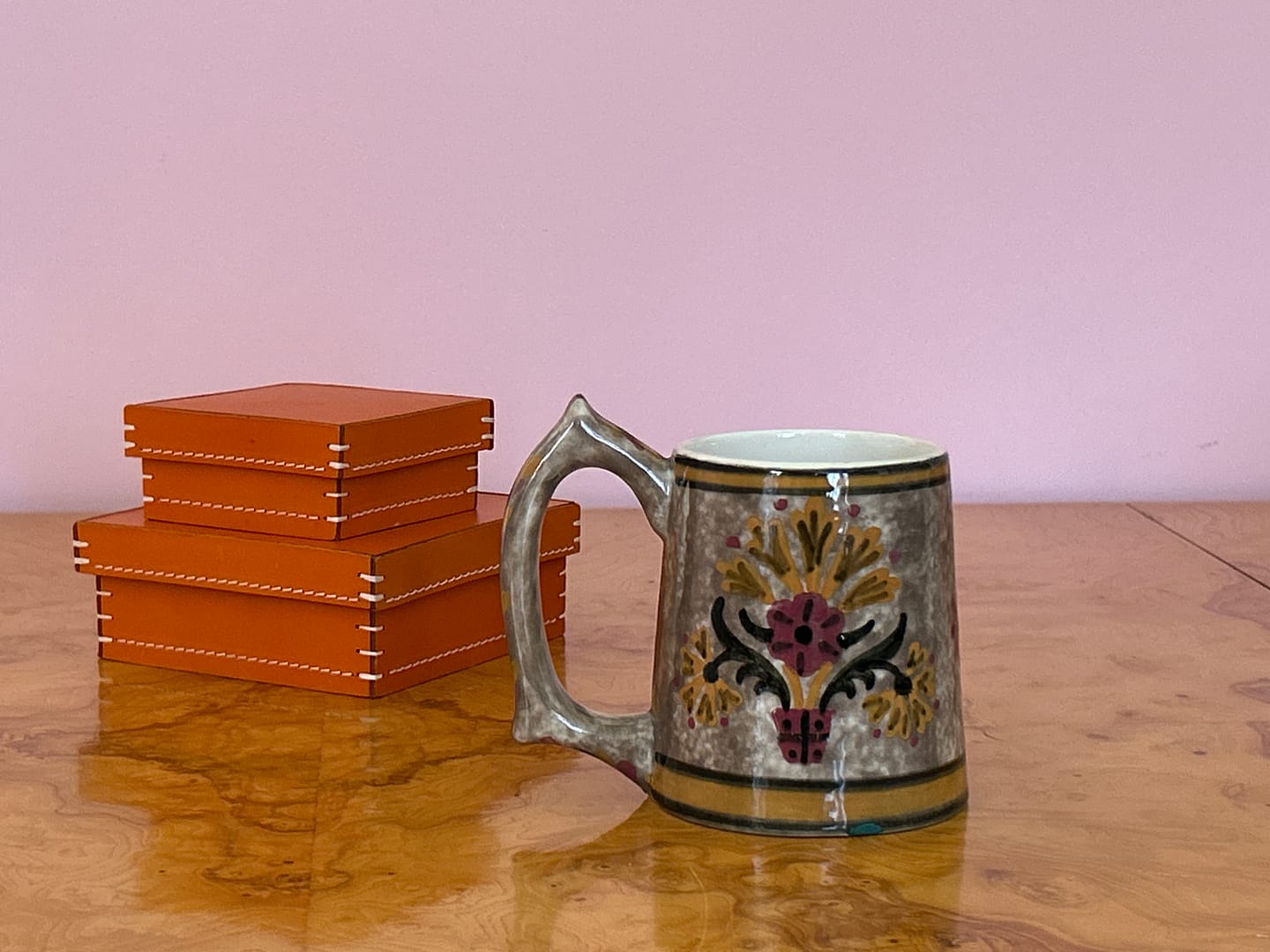 Vintage Handled Mug by Keramikas, Athens Greece