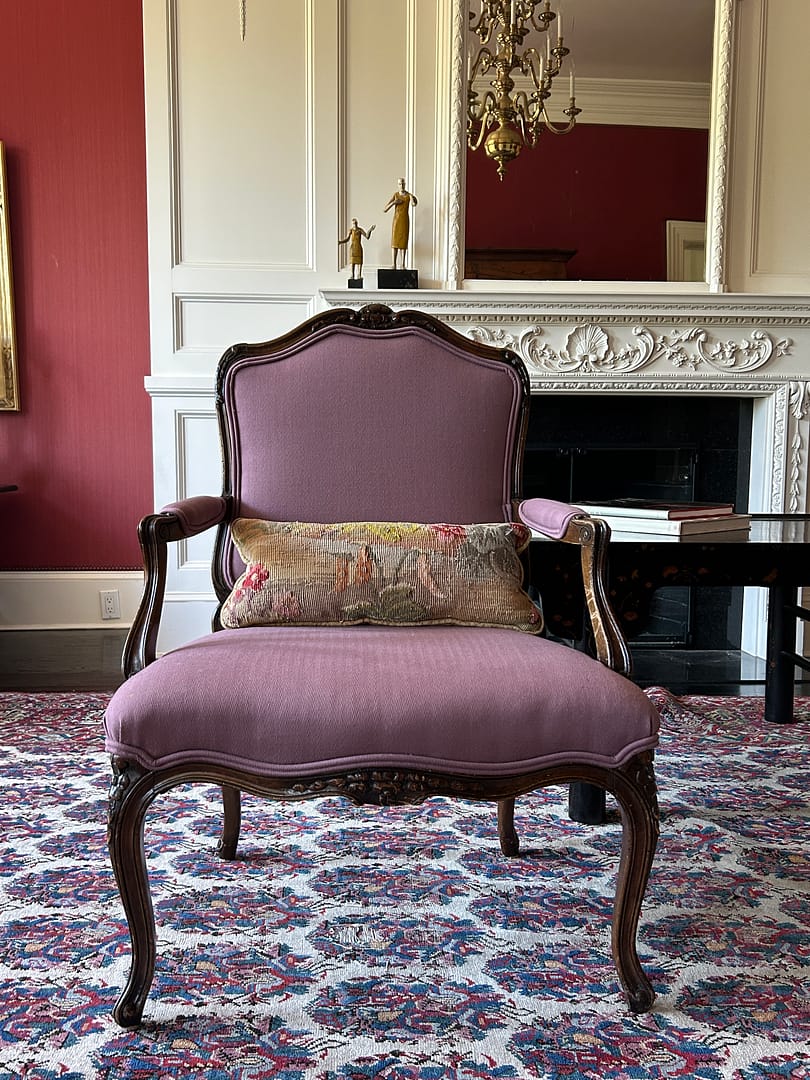Louis XV Style Armchair with a Carved Frame