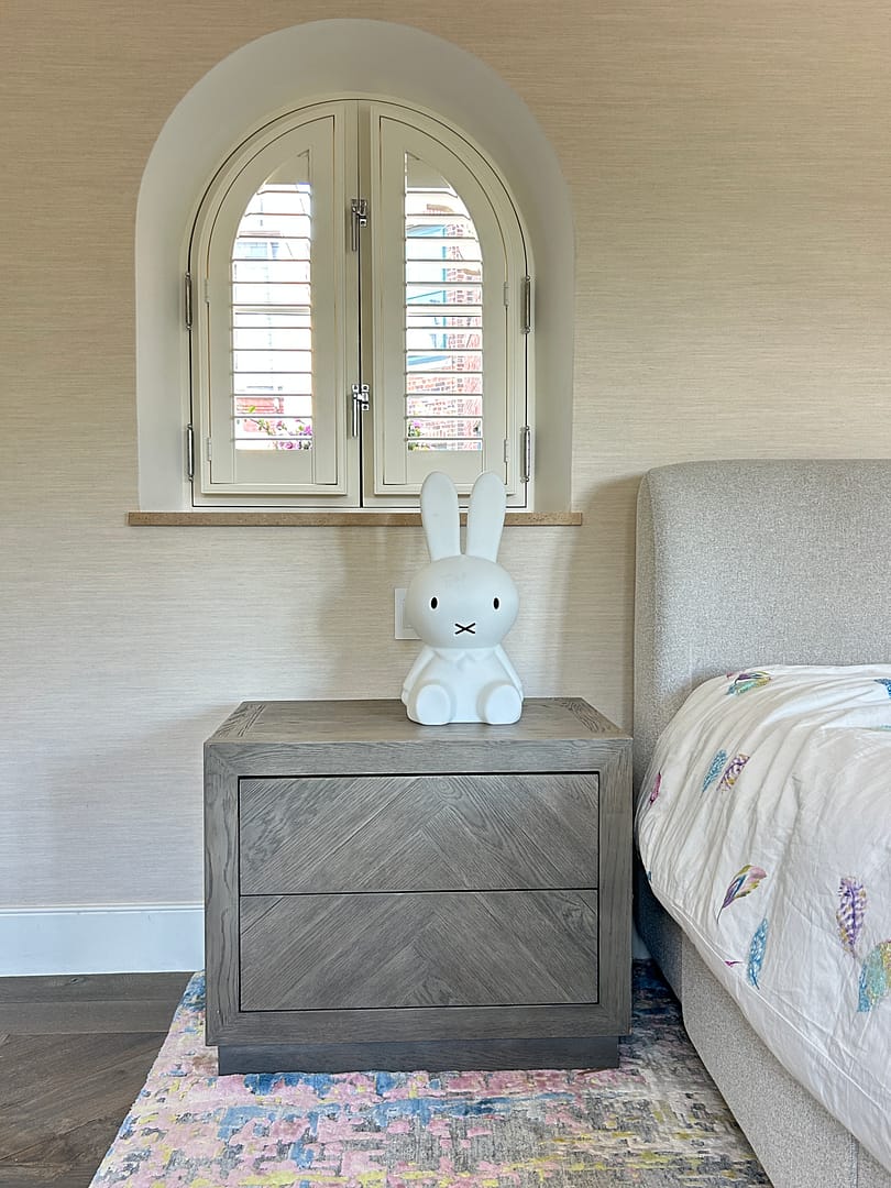 Restoration Hardware Herringbone Nightstands in Grey,Pair